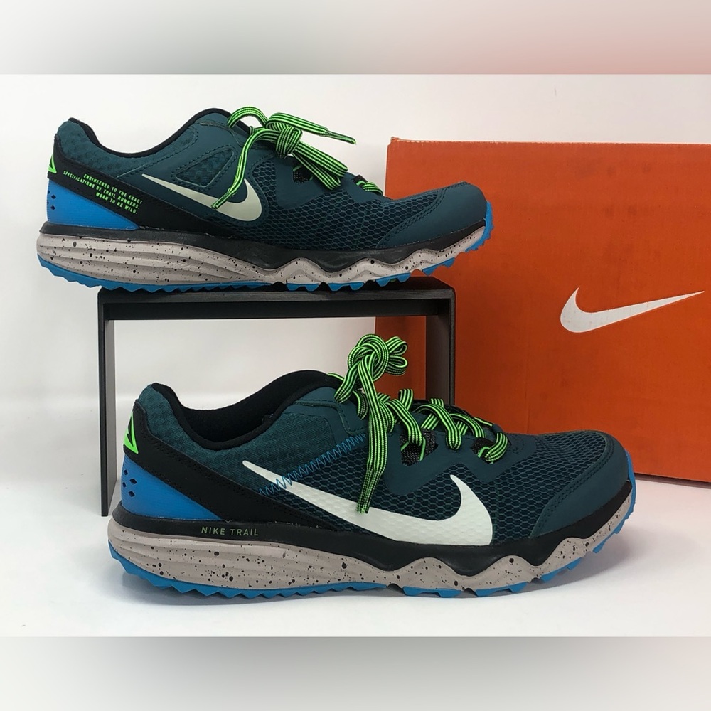 Nike Mens Juniper Trail Running Dark Teal Green CW3808 402 Running Shoes- Size 7 - Picture 1 of 9